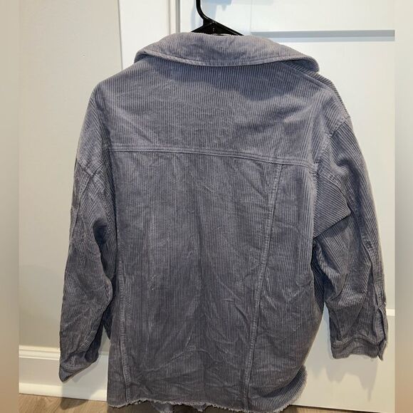 Women’s Zara blue corduroy button down - Picture 1 of 3